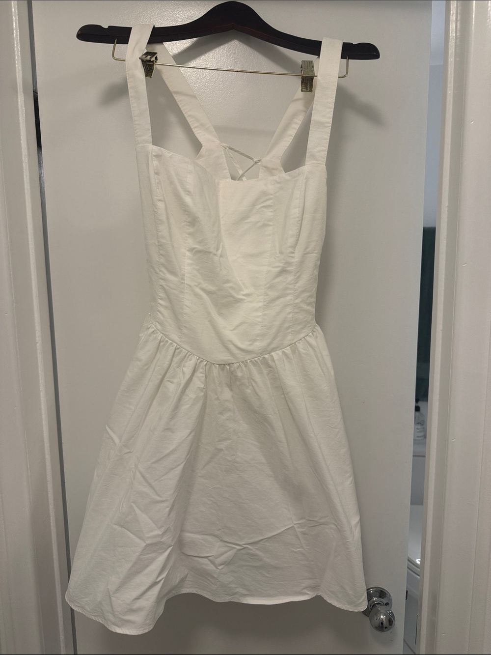 Free People White Strappy Mini Dress